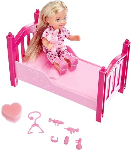 Simba Evi Love Puppy Fun – Bambola Con Cuccioli E Parco Giochi Per Cani – Altalena, Scivolo E Passeggino 2 In 1