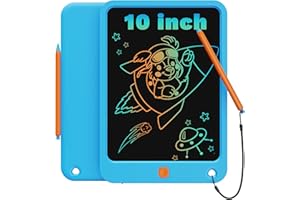 ‎TEKFUN TEKFUN LCD Schreibtafel Kinder Erwachsene 10 Zoll Bunte Zeichenbrett, Spielzeug ab 3 4 5 Jahre Junge Mädchen Zaubertafel Maltafel, Kinder Lernspielzeug Geburtstags Geschenke für 3+ Jahre (Blau)