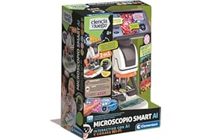Clementoni - Microscopio Digital 2 en 1 con WI-FI - Descubre los Secretos del microcosmos - 12 Temas para Explorar - cámara WiFi con Acceso Desde App - 55623