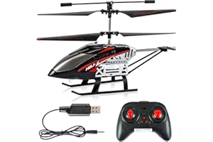 Byuert Hubschrauber ferngesteuert Helikopter RC Fernbedienung Helikopter mit Gyro Schwebefunktion, Start/Landung mit Einer Taste, LED Leucht für Indoor Flugzeug 2.4Ghz Mini RC Hubschrauber für Kinder