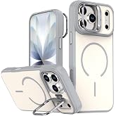 Coverzone iPhone 17 Pro Max ile Uyumlu kilif MagSafe ile uyumlu Kılıf Stand &Ouml;zellikli Mıknatıslı Flexa Y&uuml;z&uuml;k Tutuculu IPHONE 