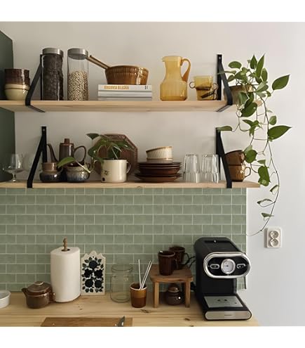 Vinylvloer, zelfklevend, pvc-vloerbedekking, zelfklevende tegels, vinyl vloerstickers, waterdicht, voor keuken, woonkamer, badkamer, lichtgroen en wit, 30 x 30 cm, 20 stuks
