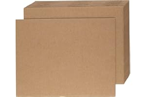 BOXES2GO 10 x Corrugated Cardboard Packaging Sheets Kraft Pads Single and Double Wall Protective Dividers for Cushioning & Crafts A0, A1, A2, A3, A4, A5 (Pack of 10) (Double Wall, A1 (841 x 594mm))