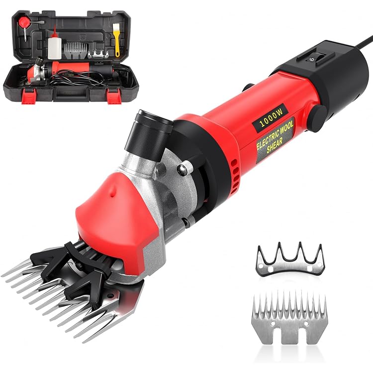 Tondeuse à Moutons Rechargeable 280W - Sans Fil - Pour Alpagas, Chèvres, Bovins - Cisaille Professionnelle