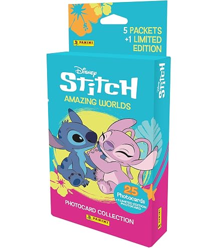 Blister - PANINI - Stitch - 11 pochettes - 55 stickers Blister - PANINI - Stitch - 11 pochettes - 55 stickers
