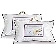 Gx Suspension Pillow Pack of 2-1 x Medium-Soft and 1 x Medium-Firm Bed Pillows - The Perfect Combination of Comfort and Support Pillows- Patented Internal Ties with 100% Cotton Shell