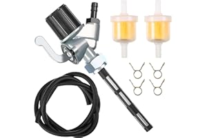 WUISOLQP Kit rubinetto benzina tubo 5 mm, rubinetto del carburante con sacco dell'acqua e filtro benzina per Simson S50 S51 S53 S70 S83 SR1 SR2 MZ ES