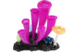 VOCOSTE Aquarium Simulation Corne Corail, Silicone Fluorescent Corail Violet