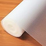 Hersvin 50cmx600cm Tappetino per Cassetti, Tappetini Non-adesivo EVA Plastica Rotolo Carta per Mensola Cassetto Frigorifero T