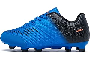 LEOCI Fußballschuhe for Jungen Mädchen Kinder Little Kids Firm Ground Sportliche Football Boots