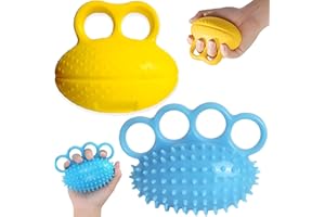 AGOGUE 2 Stück Stressball Für Hände Therapie, Fingertrainer Anti Stress Bälle Massageball Stressbälle Knautschball kupressur Ball, Antistressball
