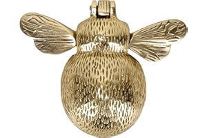 BULLDOG CASTORS Aldaba de puerta delantera - Abeja de latón macizo - Acabado pulido - Empresa del Reino Unido