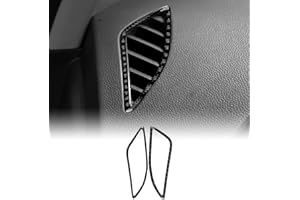 KUNGKIC Para Seat Leon MK3 2013-2020 Panel de Control Central de Control Central Salida de Aire Lateral Rejilla de Ventilación Marco de Fibra de Carbono Pegatinas Decorativas Interior Accesorios