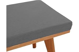 XINWANHONG Coussin de Banc pour Chaise d'extérieur, Coussin de Siège Banc Chaise de Jardin Lavable Antidérapant,Coussins de Chaise pour Terrasse Rebord de Fenêtre Intérieur Canapés,Dark gray,100X35X3CM