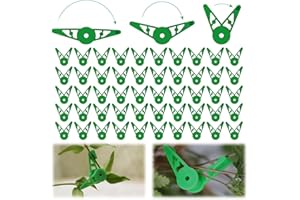 Farerkass 50 Stück Pflanzenbieger Clips 360° Verstellbare, Low Stress Training Clips Pflanzen Bieger Pflanzenclips, Pflanzen Clips für Topfpflanzen Pflanzenstämmen Blumen und Ändern der Wuchsrichtung