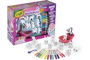 ‎CRAYOLA Crayola Washimals, Super zestaw, zestaw zabawek dla zwierząt domowych, prezent dla dzieci, od 3 lat
