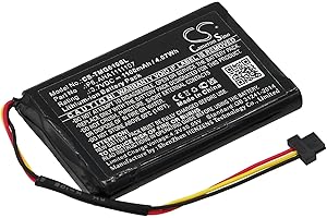 TECHTEK TCTK Batteries Compatible with [TomTom] for 4FA60, for Go 610, for Go Essential Replaces AHA1111107, FBA