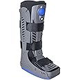 Brace Direct Lightweight Medical Full Shell Walking Boot with Air Pump- Tall- Orthopedic Cam Boot for Foot Pain Recovery, Sprained Ankle, Stress Fracture, Broken Foot, Achilles Tendonitis