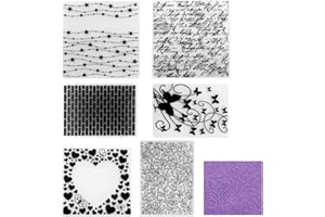 DIKEBAO Plastic Embossing Folder Plastic Template Craft Card Embossing Folder for Card Making Photo Album Scrapbooking DIY Plastic Embossing Folder Template for Making Paper Card Invitations Decor