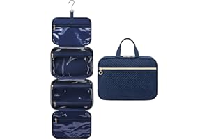 LOVEVOOK Neceser Viaje Mujer, Grande Bolsa de Aseo Colgante con Gancho Giratorio de 360°, Impermeable Neceser Maquillaje Organizador Viaje Accesorios