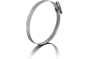 GARSIDURO® Schlauchschellen Edelstahl | 60-80mm [4 Stück] | Profi W4 Schlauchklemme | Schlauchschellen geeignet für den Wäschetrockner oder als Abluftschlauch Schellen & Pool Schlauchschellen