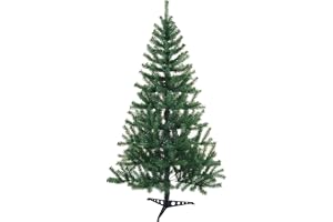 SHATCHI 4 fot – 6 fot grön konstgjord jul traditionella realistiska naturliga grenar kanadensiska tallspetsar julgran, 1,2 m