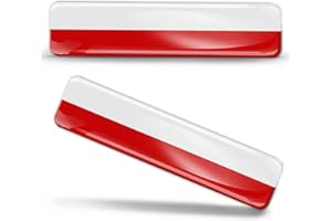 Biomar Labs® 2 x 3D Flexibles Autocollant Stickers National Drapeaux Pologne Polonais Poland F 16