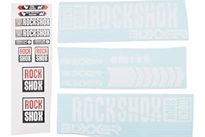 Ecoshirt K4-GAF0-OEYB Stickers Fourche Rock Shox Boxxer 2018 Am180 Stickers Autocollants Adesivi Forcela, Blanc