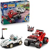 LEGO Sonic the Hedgehog Silver&rsquo;ın Arabası, Knuckles&rsquo;ın Canavar Kamyonuna Karşı 77118 &ndash; 8+ &Ccedil;ocuklar i&ccedil;in Knuckles ve Silver Mi