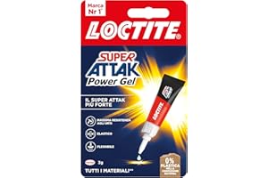Loctite Super Attak Power Flex, Colla liquida trasparente e istantanea per materiali flessibili, Adesivo resistente in formula gel, Colla per scarpe, pelle, gomma e cuoio, 1x3g