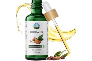 NPOW Jojoba Oil - 100% Pure & Natural Organic Jojoba Oil For Hair, Face, Body, Beard, Nails & Hair Growth Oil - Jojoba Oil For Skin, Deeply Moisturizing, Cold Pressed Jojoba Oil Vegan Friendly - 100ml