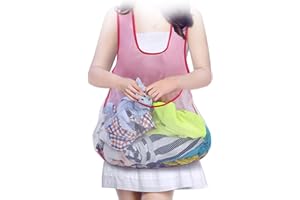HPYSHP Clothes Drying Apron,Large Capacity Waterproof Balcony Clothes Drying Bib,Household Portable Sleeveless Laundry Aprons Suitable for Home,Shcool,Dormitory