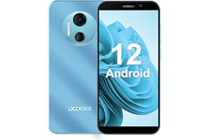 DOOGEE X97 Pro(2023) Telephone Portable, 4GB+64GB Smartphone Pas Cher, Android 12 256GB(SD), 4200mAh Batterie, 6,0" HD+ Smartphone debloqué 4G Double SIM, Double caméra 12MP, NFC/OTG/5G WiFi - Blue