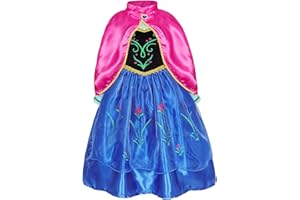 Berich Princess Dress up for Girls Fancy Dress Kids Costume Halloween Outfit Christmas Gifts World Book Day Costumes