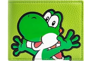 VEDUTA Super Mario World Yoshi Textured Style Green Bi-Fold Wallet