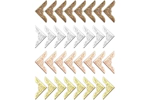 ‎CUHZA Schutzecke Kantendekor für Bücher, Buchecken Schutzecke,Vintage Eckenschutz Metall,Metall Buch Eckenschützer,Bronze Buchbeschlag für Scrapbooking Alben Fotoalbum,Bücher Dekorative,23 x 23 mm,32 Stück