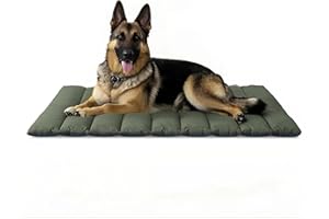 WESTERN HOME WH Dog Blanket for On the Go Dog Blanket Waterproof Portable Dog Mat Outdoor Comfort and Soft Travel Blanket Dog Waterproof Camping Dog Bed 110 x 68 cm (Olive Drab)