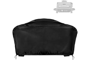 GOPAW Copertura adatta per griglia da esterno Ninja Woodfire [OG701UK], 420D Oxford impermeabile, copertura per barbecue elettrica con 2 cordini, compatibile con griglia entro 60 x 50 x 33 cm