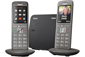 Gigaset CL660 Duo - Téléphone fixe sans fil - 2 combinés - Gris Anthracite [Version Française]
