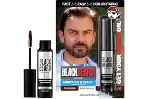 Blackbeard for Men Formula X Couleur instantanée moustache, barbe, sourcils et pattes – Rapide, facile, toilettage des homme