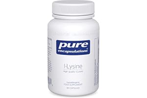 Pure Encapsulations L-Lysine 500mg - Hypoallergenic Essential Amino Acid Supplement - 90 Vegetarian Capsules