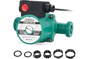 ANESTY Circulateur de Chauffage, Pompe de Circulation, Pompe de Chaudiere Circulateur 25-60/180 pour Chauffage Central