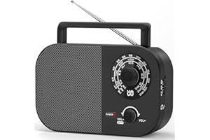 PADWA LIFESTYLE Portable Radio AM, FM, SW, FM Portable Radio, Mains and Battery Powered for Optimum Reception, Built-in Speaker and Headphone Jack for Home/Outdoor/Camping/Emergency use