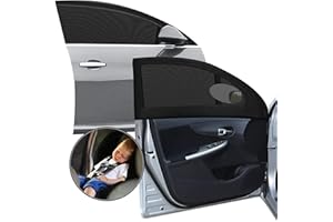 ‎TETSMG Sonnenschutz Auto, 2-Stück Frontfenster |Elastizität Sonnenblende Netz| atmungsaktives Mesh-Autofenster, für Nachtcamping, Sichtschutz