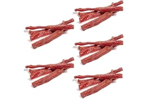 ILGUSTONLINE 5 Confezioni da 100g - Coppiette di Puro Suino di Ariccia - Prodotto Artigianale Sottovuoto - Filetto di Maiale Essiccato e Stagionato - Coppiette Romane Senza Glutine