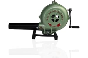 SIMOND STORE Hand Crank Blacksmithing Forge Blower, 8 Inch Casing, Cast Aluminum Manual Blower for Farrier Blacksmith Coal Forge Firepot BBQ Outdoor Cooking Camping