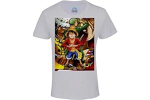 FRENCH UNICORN T-Shirt Enfant Mixte One Piece Luffy Tragalga Zoro Pirates Manga