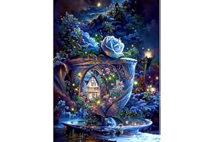 YANJIEY EGEN Diamond Painting Erwachsene，5d DIY Diamant Painting Bilde Malerei Kits für deko wohnzimmer, wanddeko, deko schlafzimmer(Peak 30×40cm)