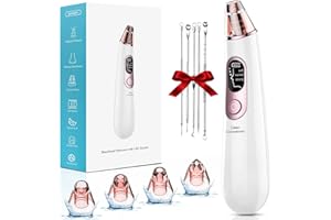 ANYFACE Aspira Punti Neri Rimozione di Comedone Viso: Aspiratore Punti Neri Professionale - Pulitore dei Pori - Estrattore Togli Comedone Brufoli Grasso - Rimozione Kit Pulizia Viso