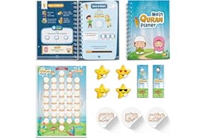 Quran Planer Deutsch für Kinder islamisches Geschenk Ramadan Eid Koran inkl Poster mit Aufkleber